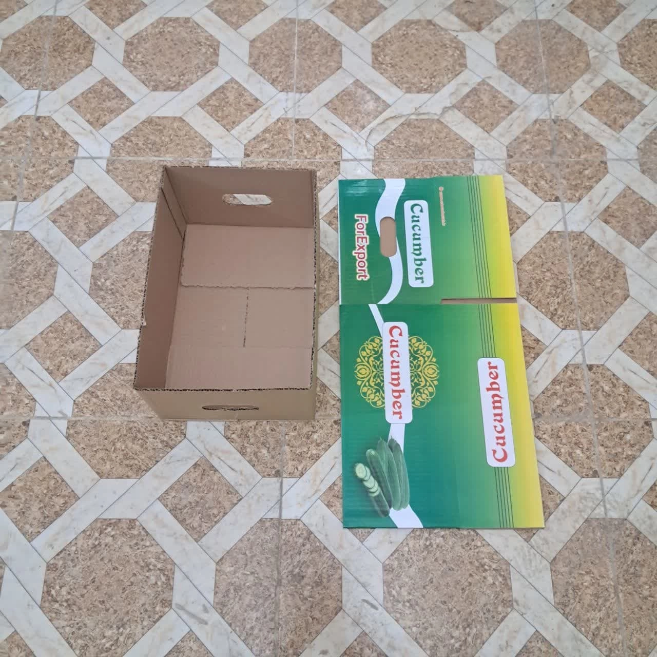 جعبه خیار کارتن گوجه کارتن استوار